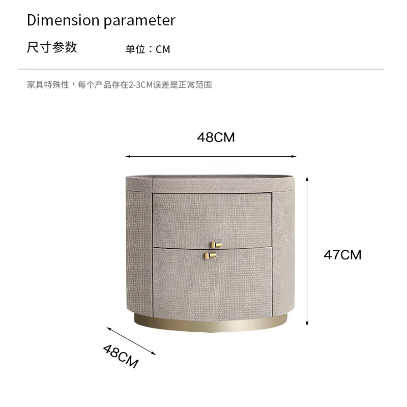 Роскошный прикроватный столик в итальянском стиле Овальный дизайнерский