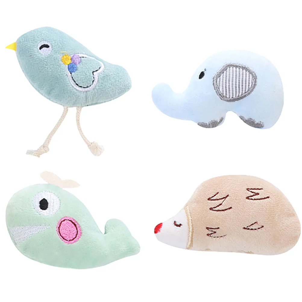 

4pcs Cats Catnip Kittens Toys Interactive Teaser Toy Cat Cat Catnip Toys Cat Toy for Cat Kitten Indoor