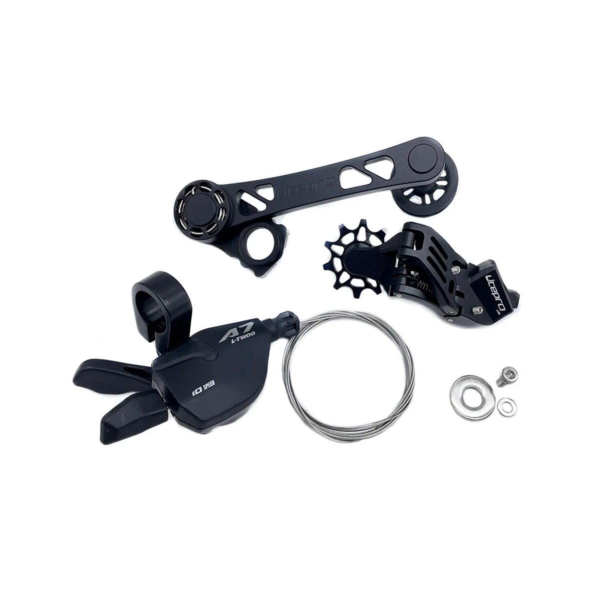 

Задние переключатели передач для велосипеда из алюминиевого сплава модифицированный 5-скоростной внешний 7-скоростной натяжитель цепи DIP Shifter,D