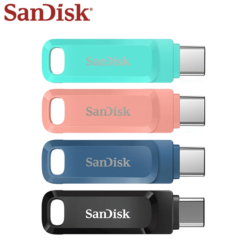 

100% Оригинальный флеш-накопитель SanDisk OTG USB 3.1 Type C 128 Гб 64 Гб U-диск, карта памяти USB Type A 256 ГБ 512 ГБ для телефона, планшетного ПК