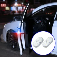 led car interior door light usb charging wireless magnetic flash led car door welcome light safe anti collision signal lamp