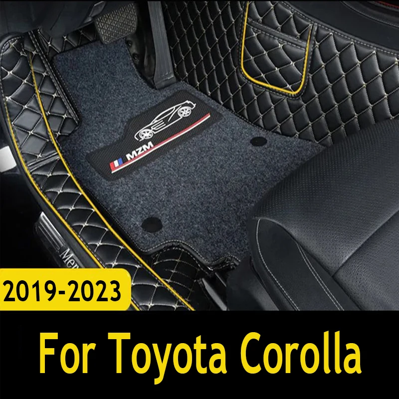 

Leather Car Floor mats For Toyota Corolla E210 2019 2020 2021 2022 2023 Floorliners Carpets Rugs Pads Interior Parts Accessories