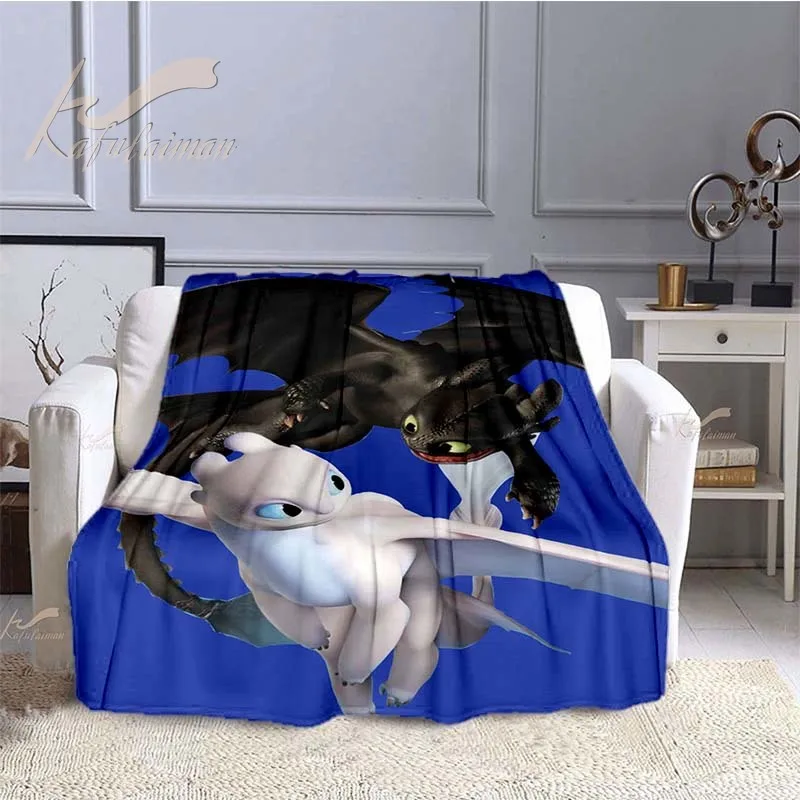 

Чехол с мультяшным драконом, милый плед для детей и взрослых, клетчатый мягкий теплый уютный подарок, постельное белье, декор для спальни