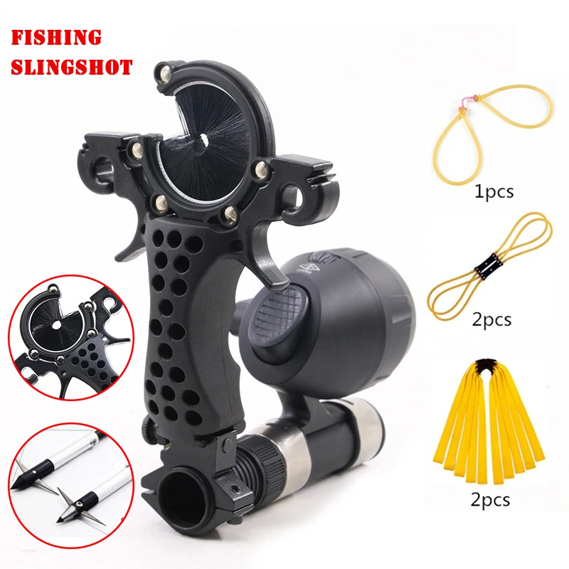 Fishing Slingshot Can Be Installed Fishing Reel Fishing Stabilizer Outdoor Multi-function Hunting Shooting Arrow Table Slingshot