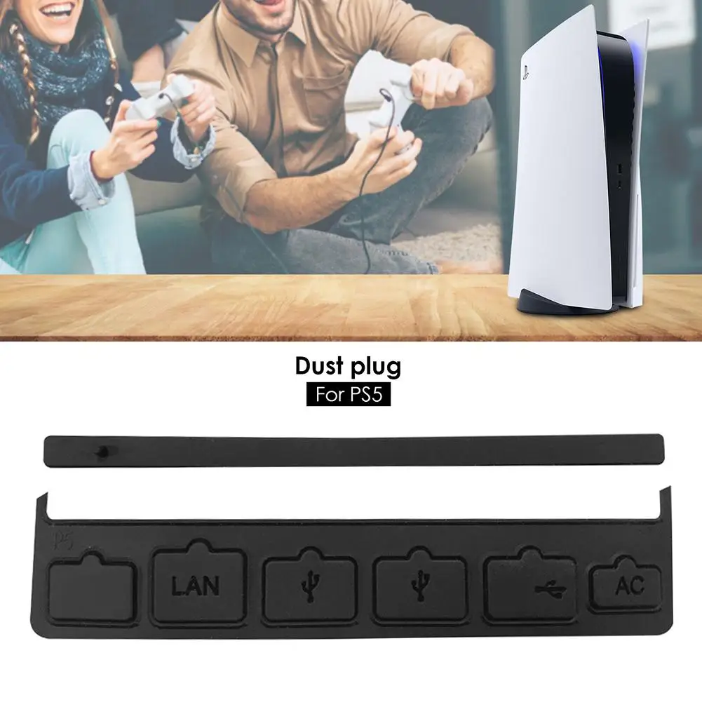 

1 Set Silicone Host Dust Plugs Convenient Dust-proof Protector Compatible For Ps5 Host