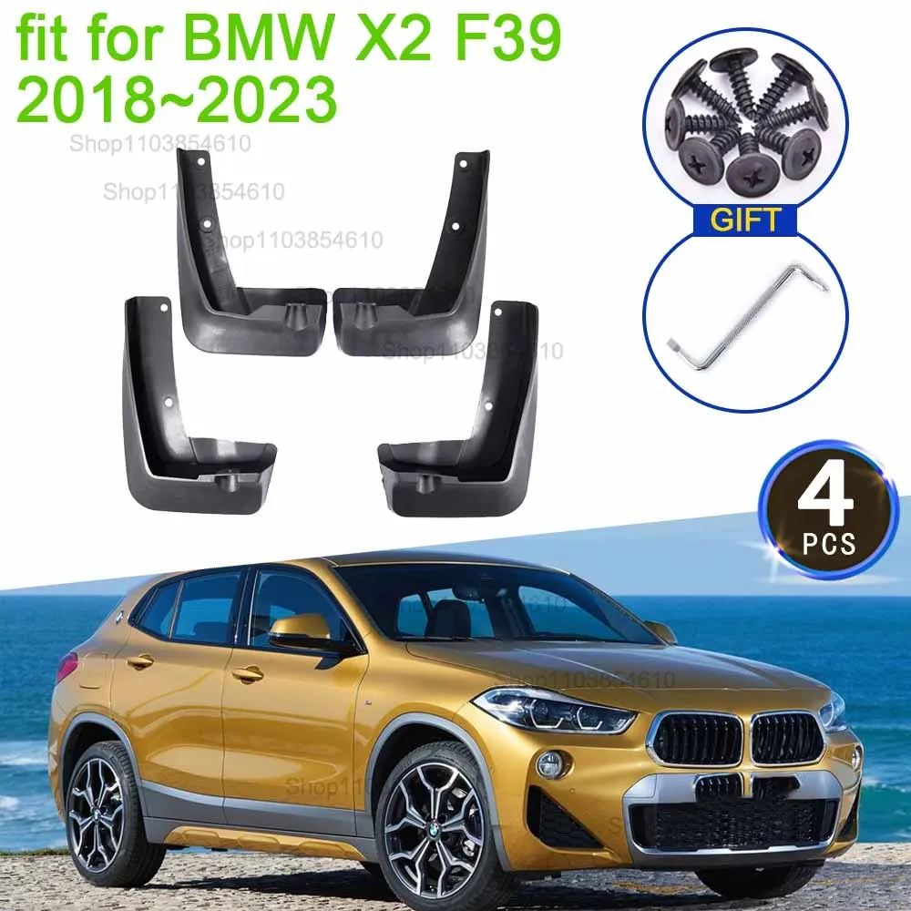 4 шт. брызговики для BMW X2 F39 2018 2019 2020 2021 2022 2023