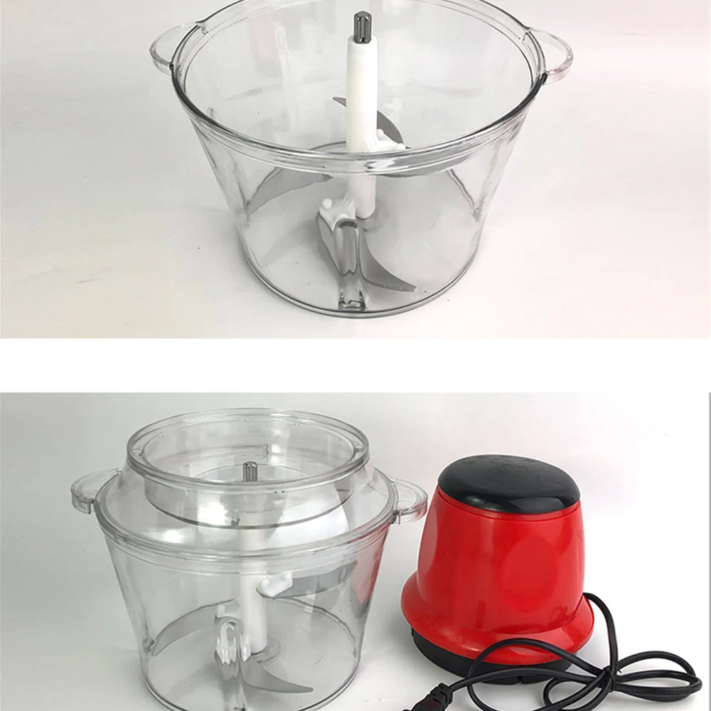 

2l Electric Meat Grinder Powerful Stuffing Auxiliary Food Mixing Shredder Garlic Vegetable Electric Minced Meat Minced 1pcs