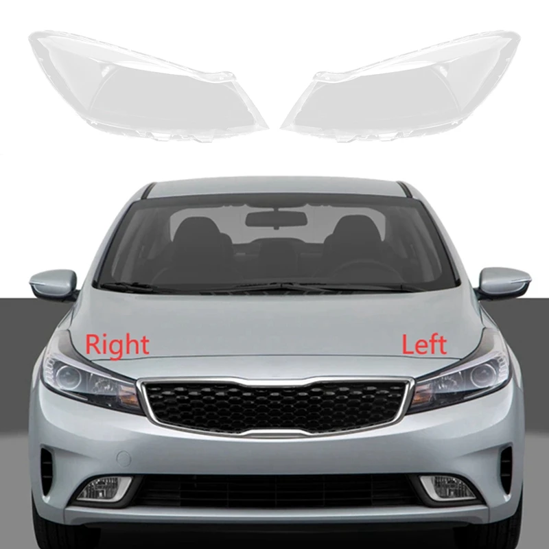 

For Kia Forte 2018 2019 Right Headlight Shell Lamp Shade Transparent Lens Cover Headlight Cover