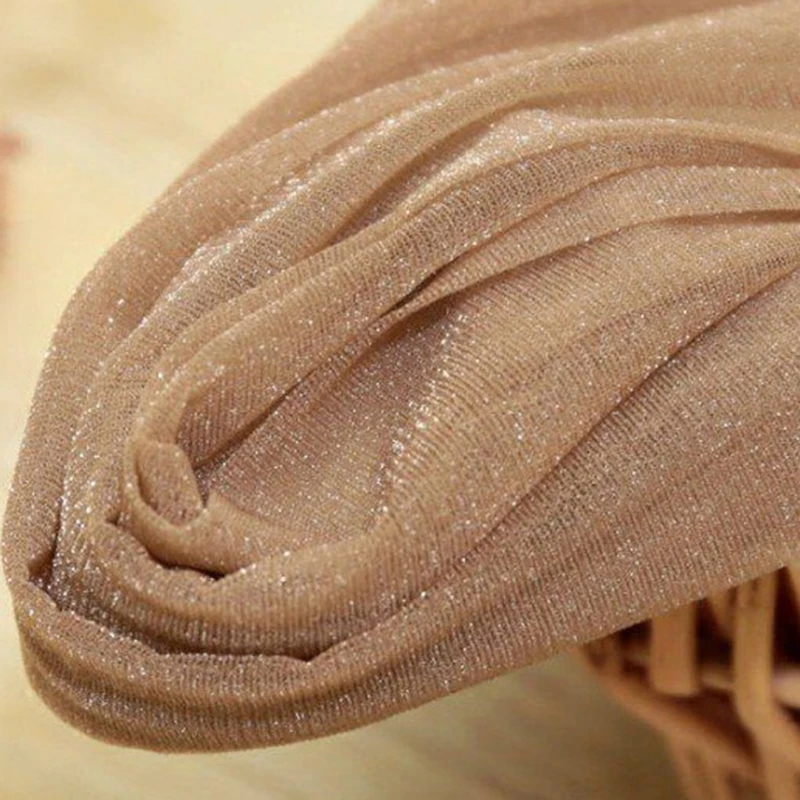 2PCS/lot Pearl Silk Stockings Women Sexy Tights Bright Smooth Tights Mesh Fishnet Super Elastic Pantyhose Club Party Thin Stocks