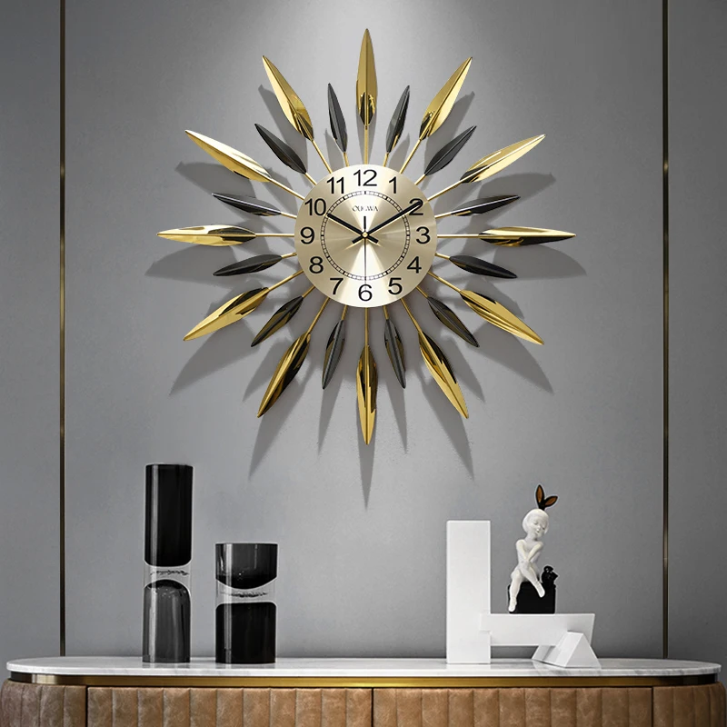 

Luxury Digital Wall Clock Modern Design Bedroom Large Art Metal Wall Clock Mechanism Living Room Reloj De Pared Home Decor 50