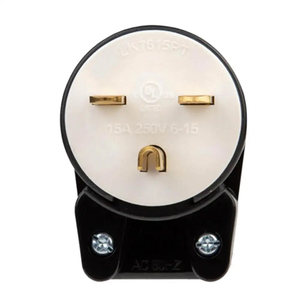 

NEMA L6-15P Generator Plug,15Amp 3-Prong Industrial Grade Locking Male Plug#