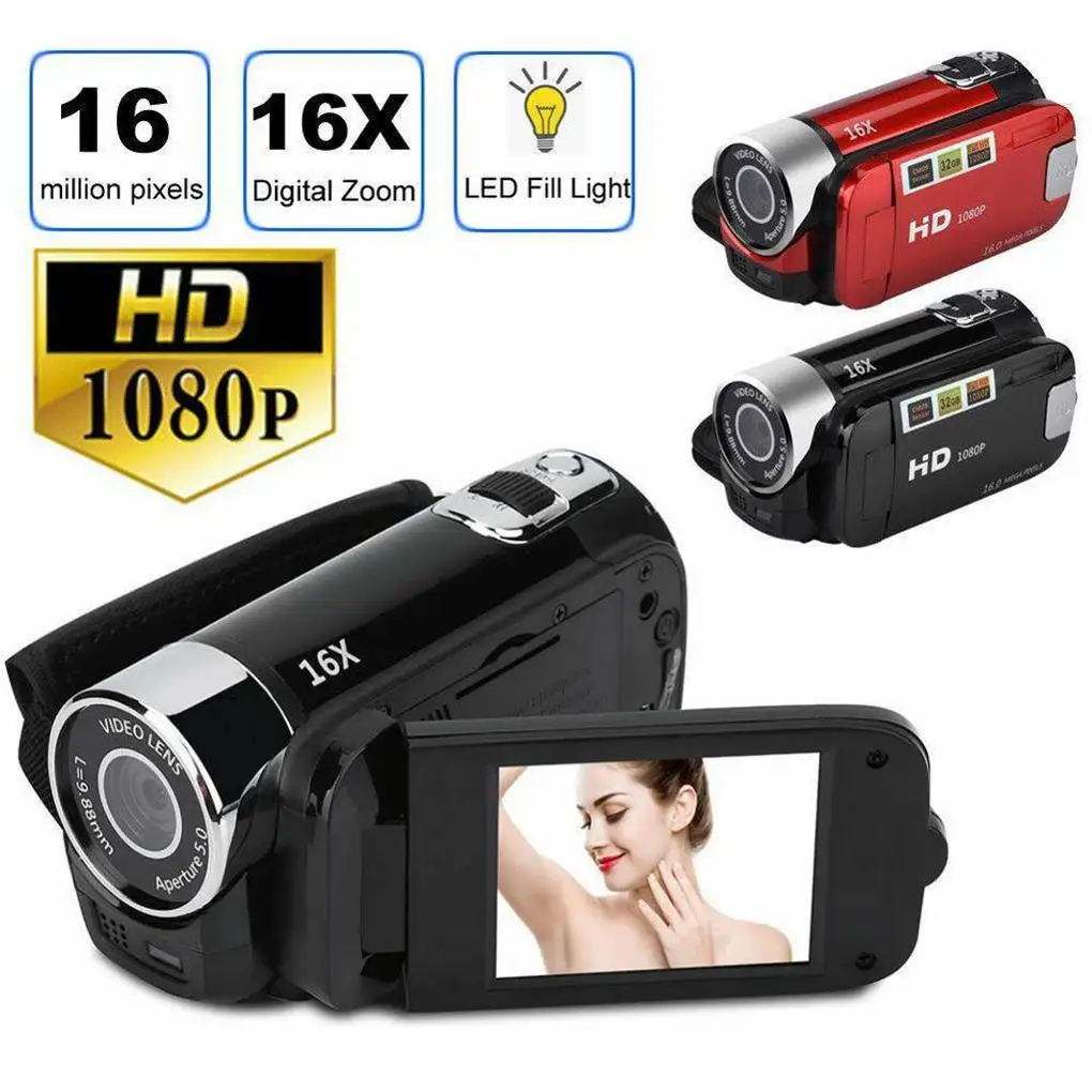 

Video Recorder with LCD Screen High-Definition Digital Camcorders Home Zoom Handheld DV Cameras Beginners Recorder