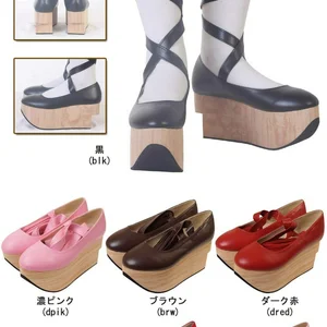 Womens Platform High Heel Pumps Sandals Cross-straps Lolita Cosplay Creepers Japanese Harajuku Shoes