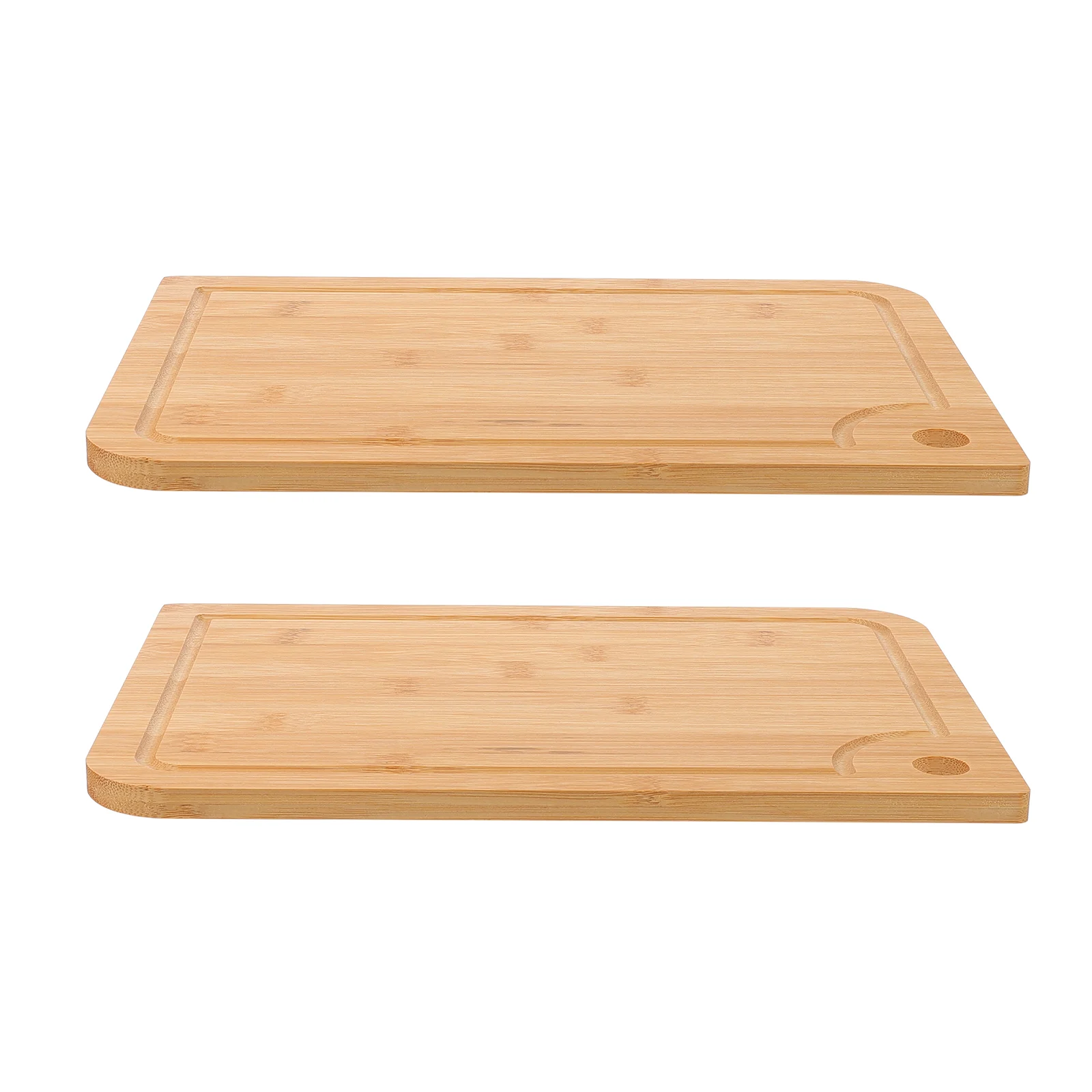 

2pcs Bamboo Cutting Board Durable Kneading Boards Practical Cutting Boards for Rolling Dough