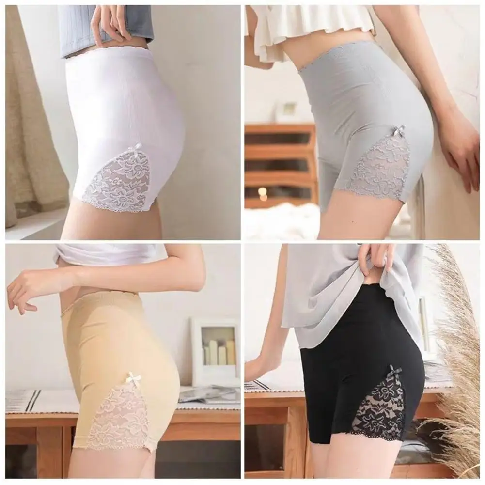 

Women Outerwear Leggings Elastic Waist Ladies Anti-Exposure Crochet Safety Pants Underwear Women Shorts for Daily Wear