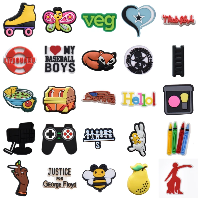 

Decorations for Croc Kids Gifts Packs Shoes Accessories Boy Women Charm Para Pins Girl Men Shoe Charms Wholesale Bulk Set Jeans