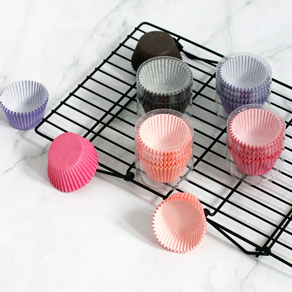 

100 шт./компл. цветная бумажная подкладка для кексов, чашка для выпечки, кейсы для кексов, коробка для торта, чашка, яичный тартс, поднос, инстру...