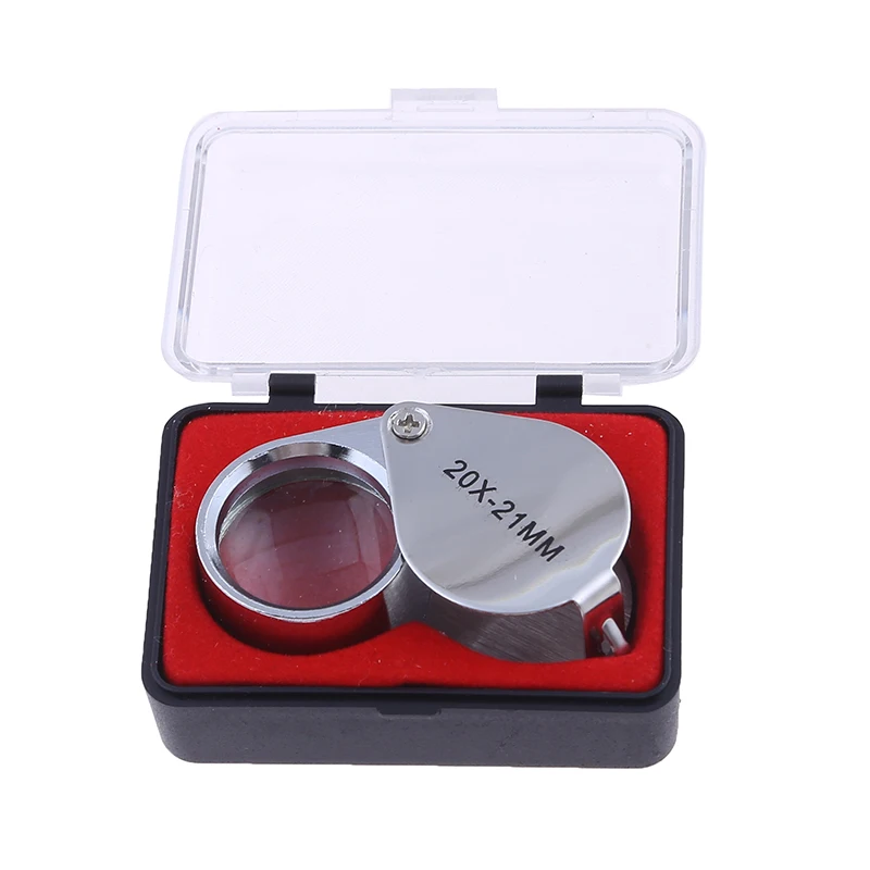 

Portable Magnifying Glass 10x/20x/30x Folding Antique Jewelry Jade Identification Antique Magnifying Glass High Magnification