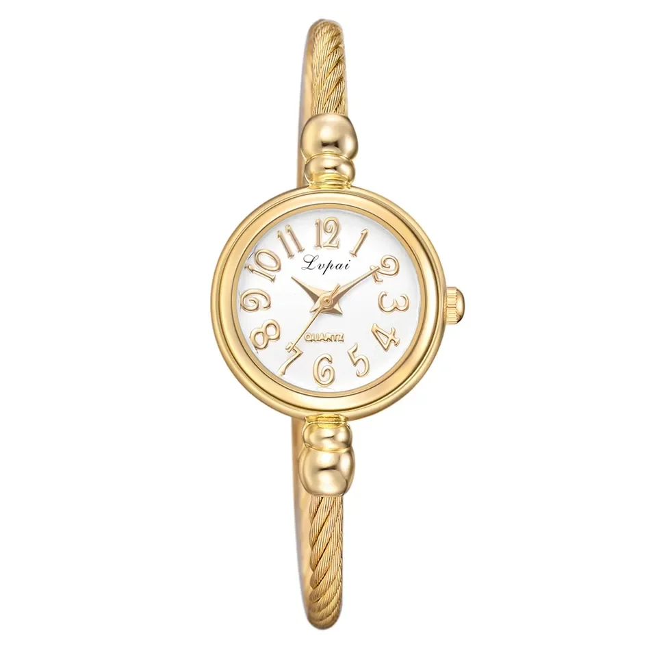 Women Small Gold Bangle Bracelet Luxury Watches Stainless Steel Ladies Quartz Wristwatch Brand Casual Women Dress Colck