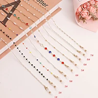 new european and american glasses mask mobile phone chain pearl tide cool fashion simple atmosphere alloy jewelry chain h49
