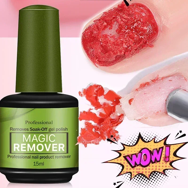 

15ml Magic Fast Remover Nail Gel Polish Remover UV Gel Polish Delete Magic Burst Nail Gel Remover Semi Permanent Varnish Polish