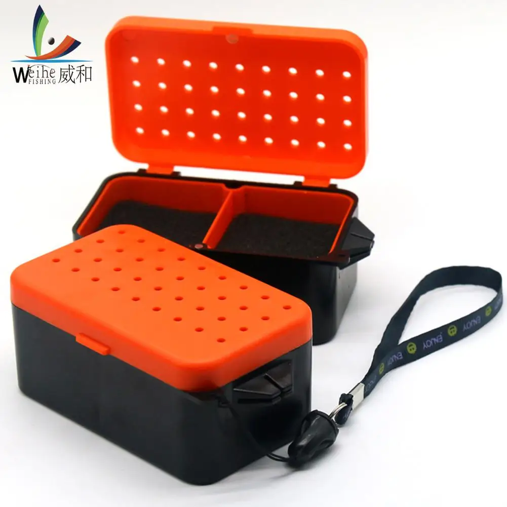 

Multifunctional Double-Layer Multifunctional Compartments Fishing Boxes Earthworm with Hand Rope Fishing Tackle