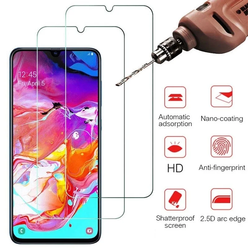 

5 PCS Tempered Glass For Samsung Galaxy A70 A70s Screen Protector
