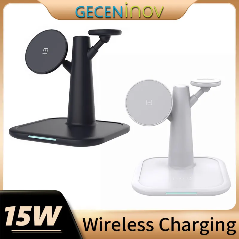 

Беспроводное зарядное устройство 3-в-1 для Xiaomi 9/10/Mi 10 Pro/Mi MIX 3, быстрое зарядное устройство для iPhone Xr/Xs Max/8 Plus