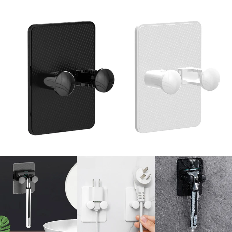 

1PCS Punch Free Shaving Razor Holder Men Shaving Shaver Storage Hook Wall Shelf Bathroom Razor Rack Wall Bathroom Accessories