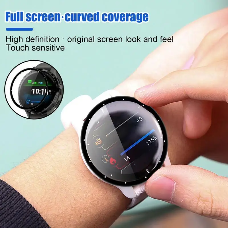 

Watch Case 0.33mm Screen Protector Overall Protective Cover Hard PC Case Transparent Hd Ultra-Thin Cover With 3D Full-Screen