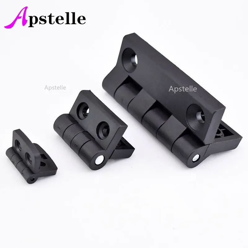 

Plastic Black Butt Hinges Cabinet Door Bearing Hinge 4pcs