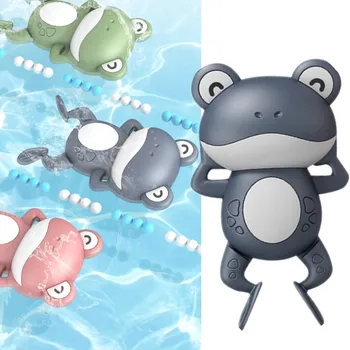 3 Colors Baby Bath Toys For Toddlers Clockwork Bath Toy Kids Swimming Water Frog Toy