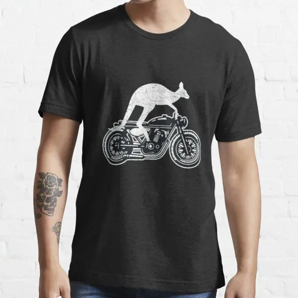 

Забавная футболка для езды на мотоцикле кенгуру, мотоцикле, велосипеде для AC HONDA Kawasaki Ghezzi Suzuki BSA Bakker