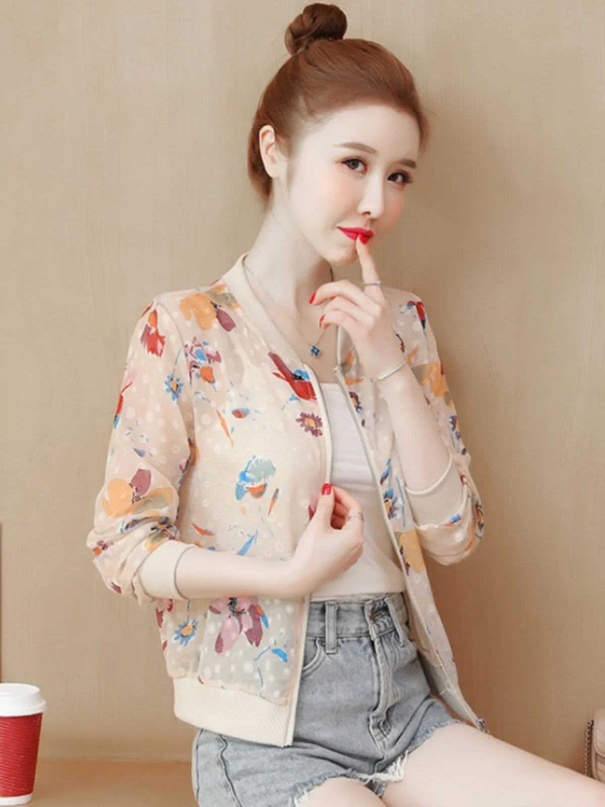 Защитная одежда от солнца женская летняя 2024 новинка свободное шифоновое пальто с