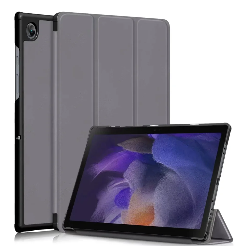 

Трехскладной чехол для Samsung Galaxy Tab A8 2021, чехол для планшета из искусственной кожи для Galaxy Tab A8 10,5, флэш-чехол X205, защитный чехол для планшета + ...
