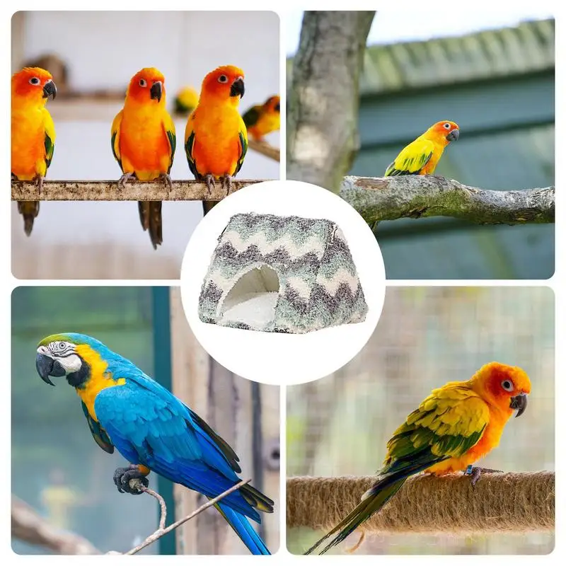 Кровать для попугая клетки хлопковый спальный домик птиц зимняя теплая палатка