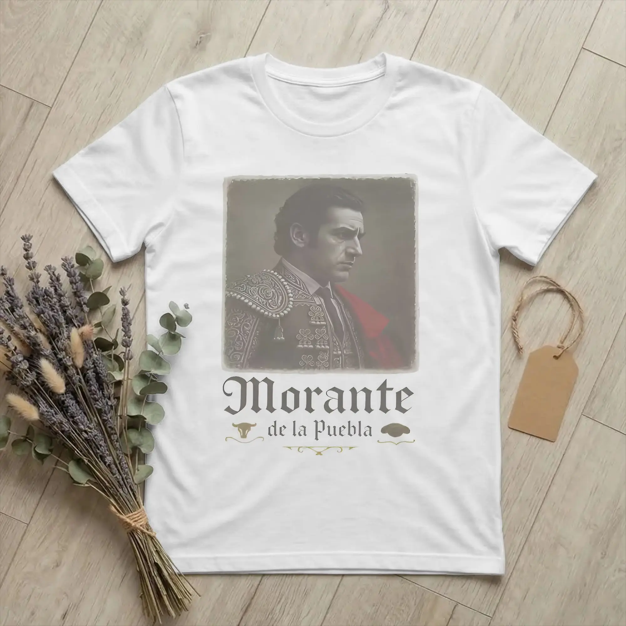 Фото Мужская футболка Morante De La Puebla Matador Spain, хлопковая футболка с изображением тореадора, футболка с короткими рукавами и круглым вырезом, подарочные футболки №1
