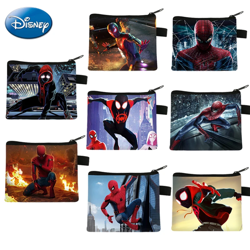 

Children's Coin Purse Trend Anime Around Cartoon Spiderman Mini Coin Purse Zipper Kids Bags For Boys Coin Storage Bag