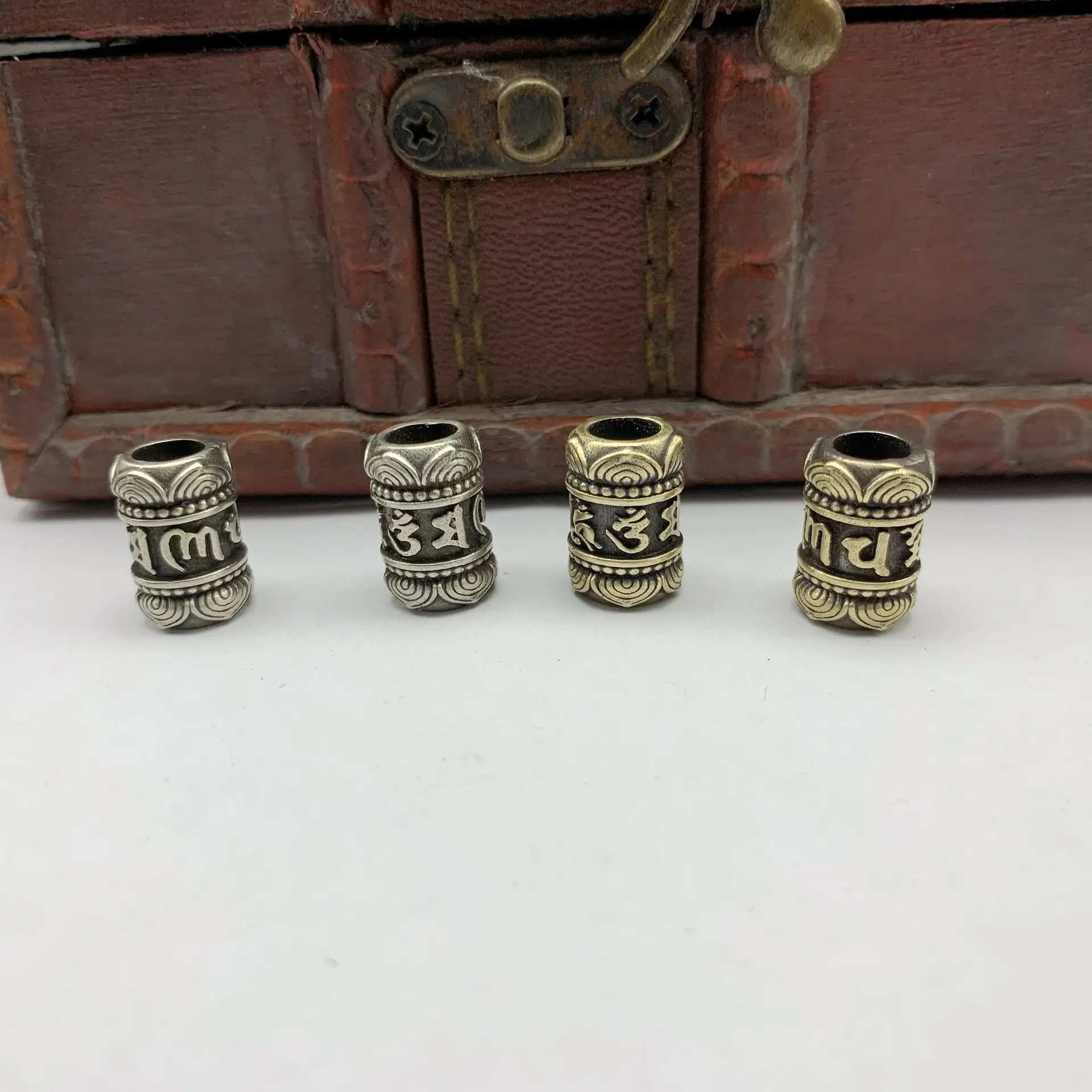 

Brass Bracelet Beaded Accessories Sanskrit Jewelry Beads DIY Umbrella Rope Knife Pendant Necklace Accessories