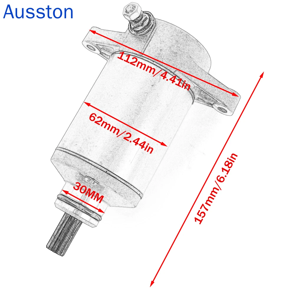 

18807 Starter Motor for 3305-954 31210-PTA1-D406 31210-PTA1-800 for Arctic Cat 400CR 450XC 500 for Kymco Maxxer MXU 450i