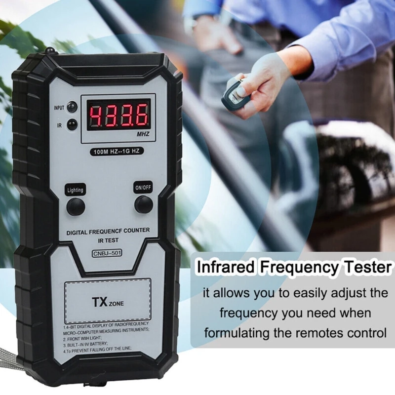 

100M-1GHZ InfraredFrequence Test Instrument with Illumination for Vehicles