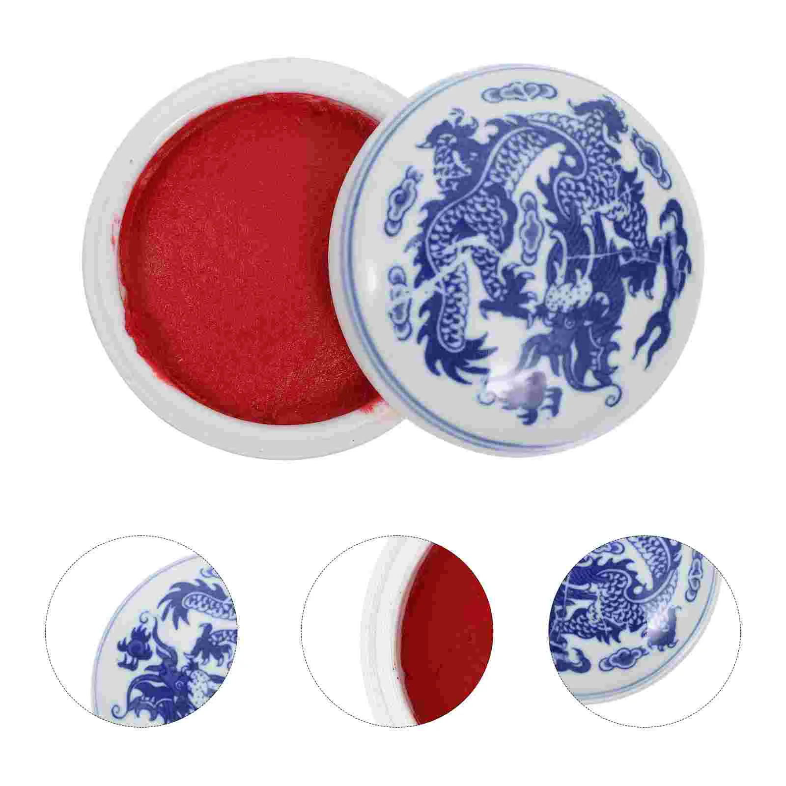 

Premium Calligraphy Seal Inkpad Red Cinnabar Ink Pad Chinese Painting Supply