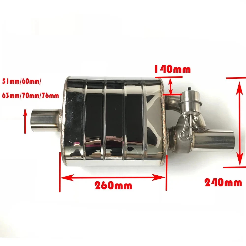 Выхлопной глушитель с 1 стороны беспроводным дистанционным управлением 2 дюйма 5 3