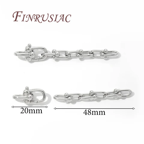 Позолоченные U-образные застежки для бижутерии FINRUSIAC