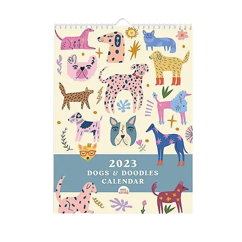 

Настенный календарь с забавной собакой, уникальный календарь 2024, подарок для друзей, семьи, соседей, коллег, близких