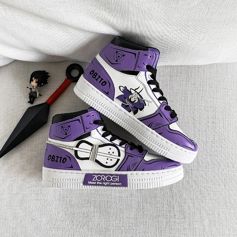 

Мужская обувь JP Anime Uchiha Obito Uchiha Madara, спортивная обувь, мужская повседневная обувь с высоким верхом для пожилых людей