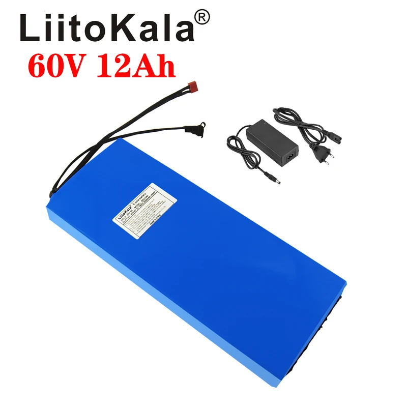 

Аккумулятор LiitoKala для электровелосипеда, 60 в, 12 Ач, 60 В, 1500 Вт