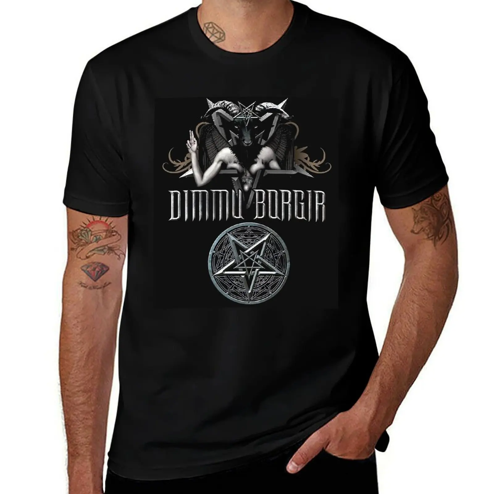 Фото Новая футболка Dimmu Borgir, быстросохнущая тренировочная футболка с короткими рукавами №1