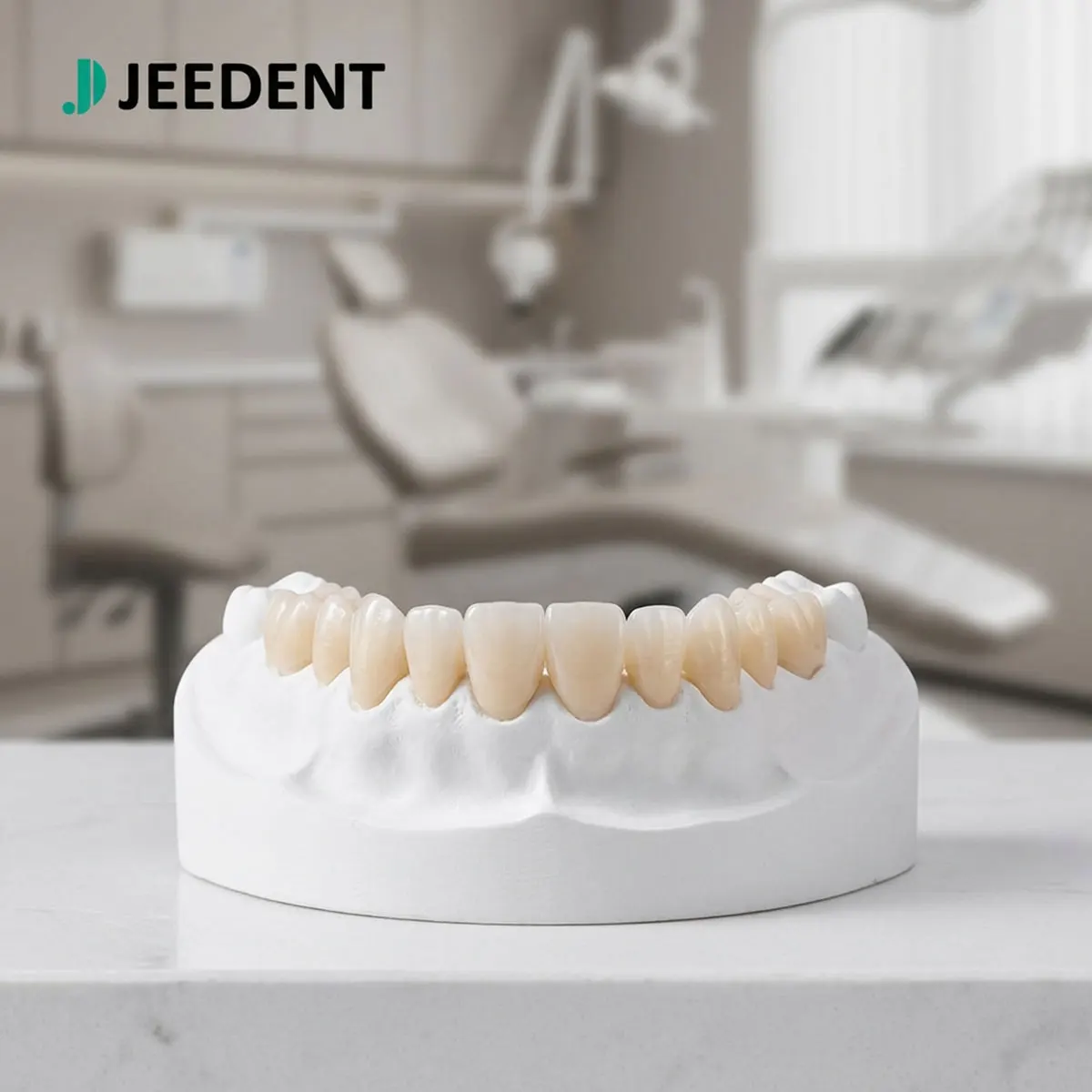 Фото JEEDENT 3DPRO 8-слойный многослойный циркониевый диск 98 мм для реставрации передних и задних коронок и мостов, 700-1100 МПа, 46-57% содержание циркония, лабораторный блок №5