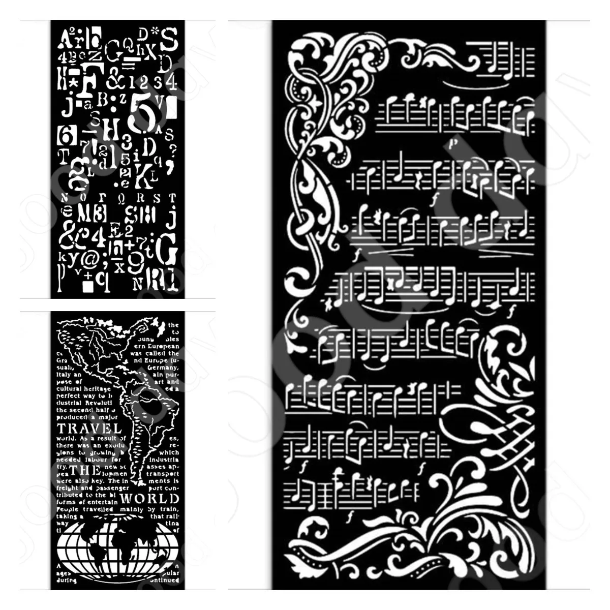 

New Happiness Letter Music Layered Production Stencil Scrapbook Diary Decoration Embossing Template Diy Greeting Card Handmade
